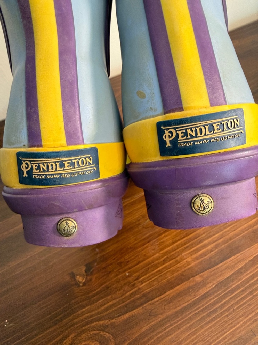 Pendleton Yosemite Rain Boots Short Rubber Boots Colorful Women 8 1/2 - Picture 2 of 12